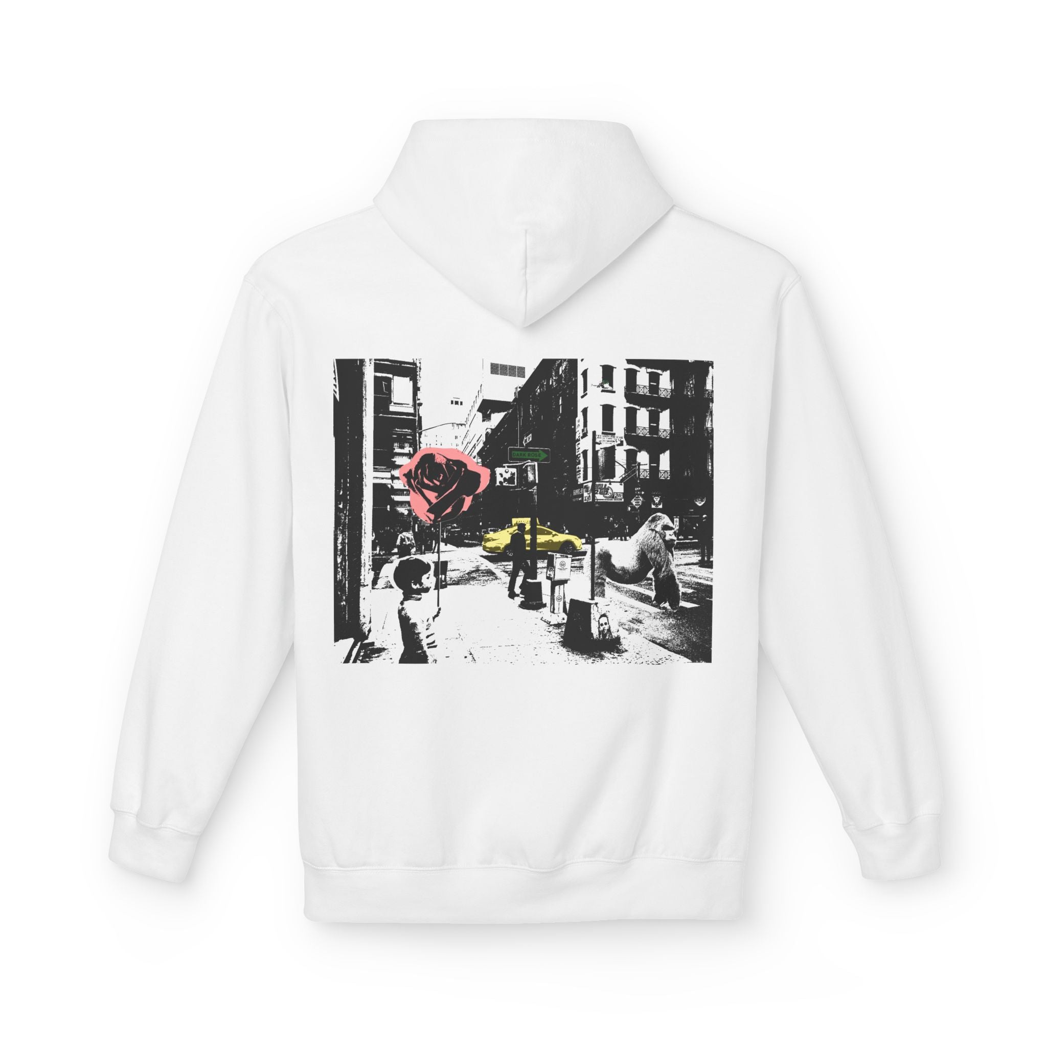 Dark Rose Urban Art Hoodie