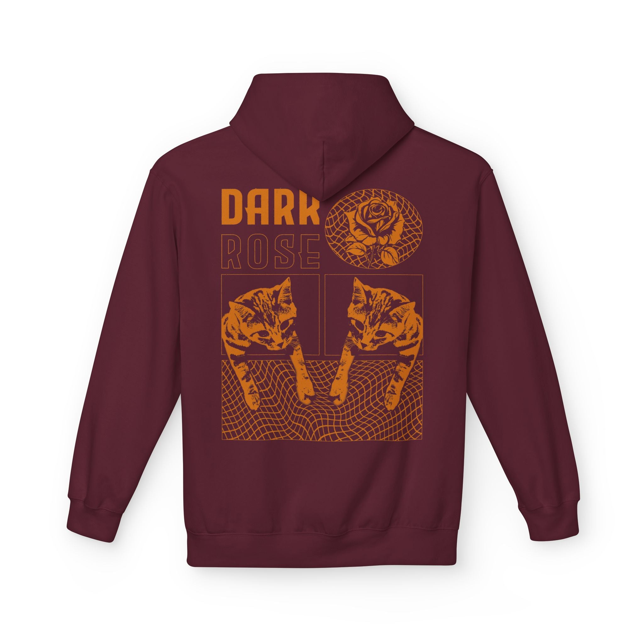 Dark Rose Cat Hoodie