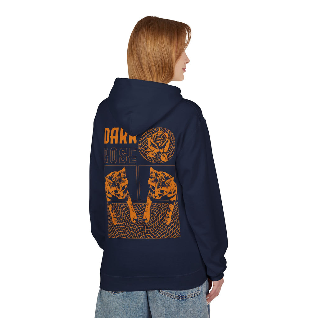 Dark Rose Cat Hoodie