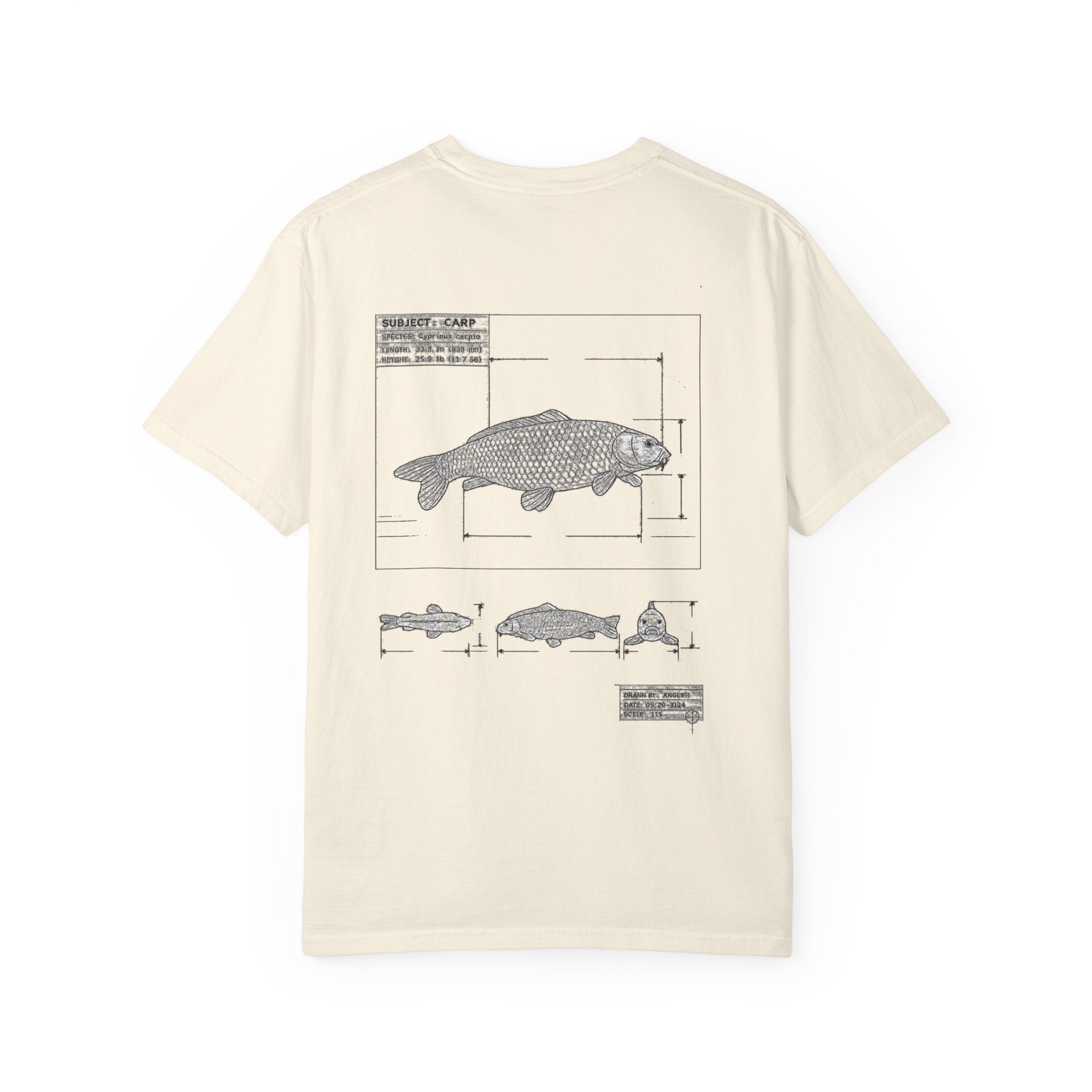 Dark Rose Carp Blueprint Tee
