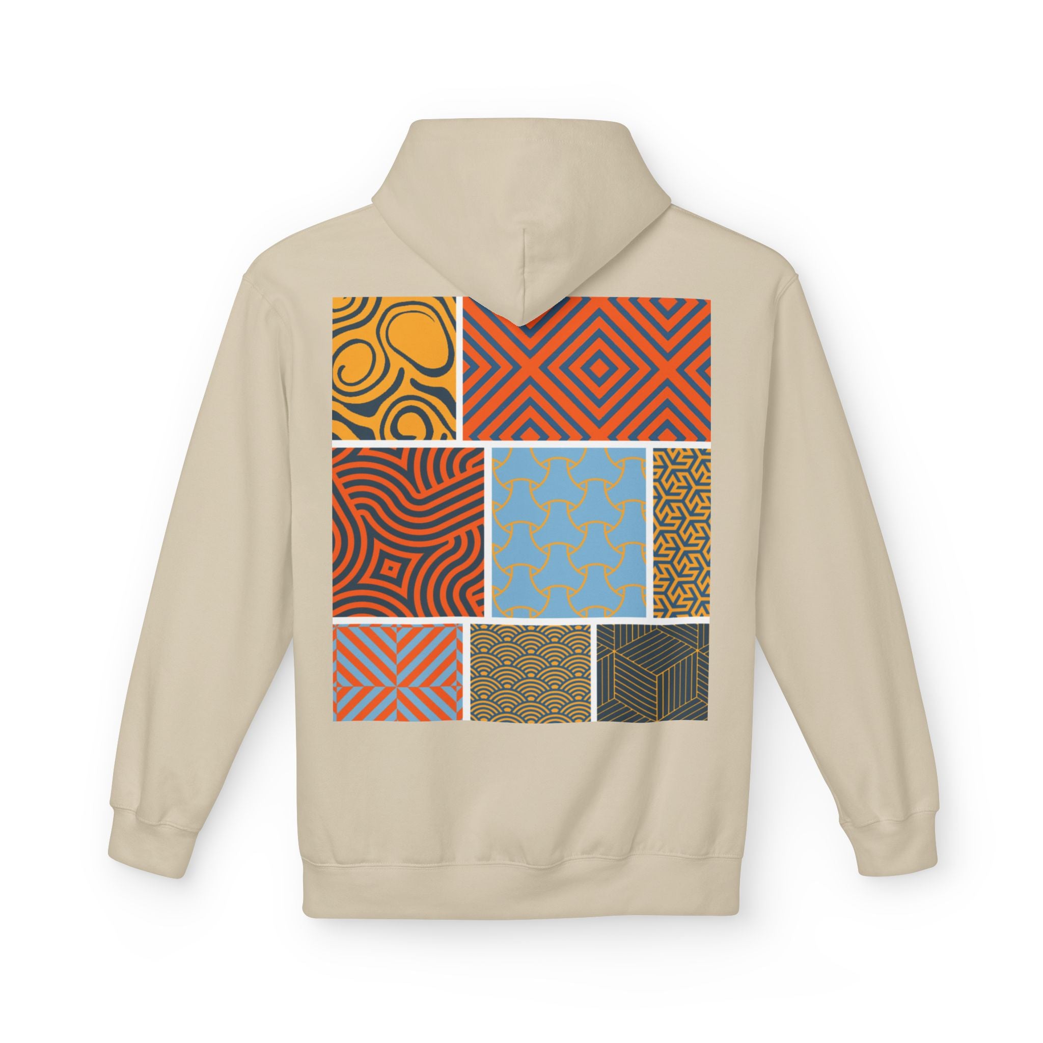 Dark Rose Patterns Orange Hoodie