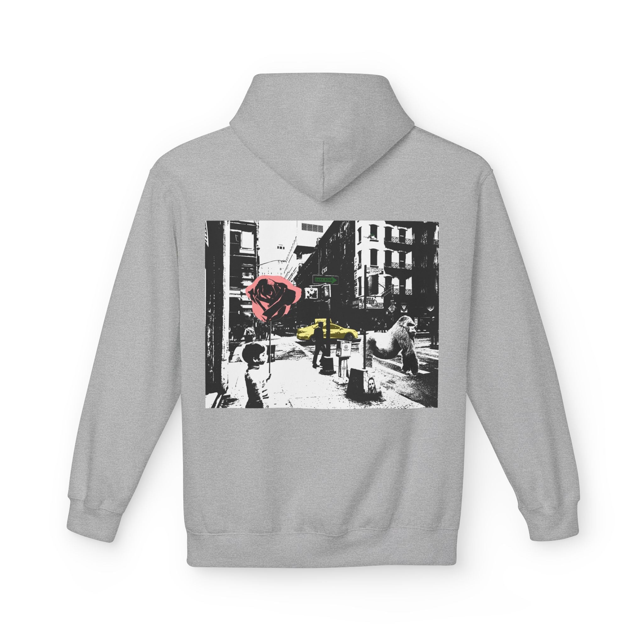 Dark Rose Urban Art Hoodie