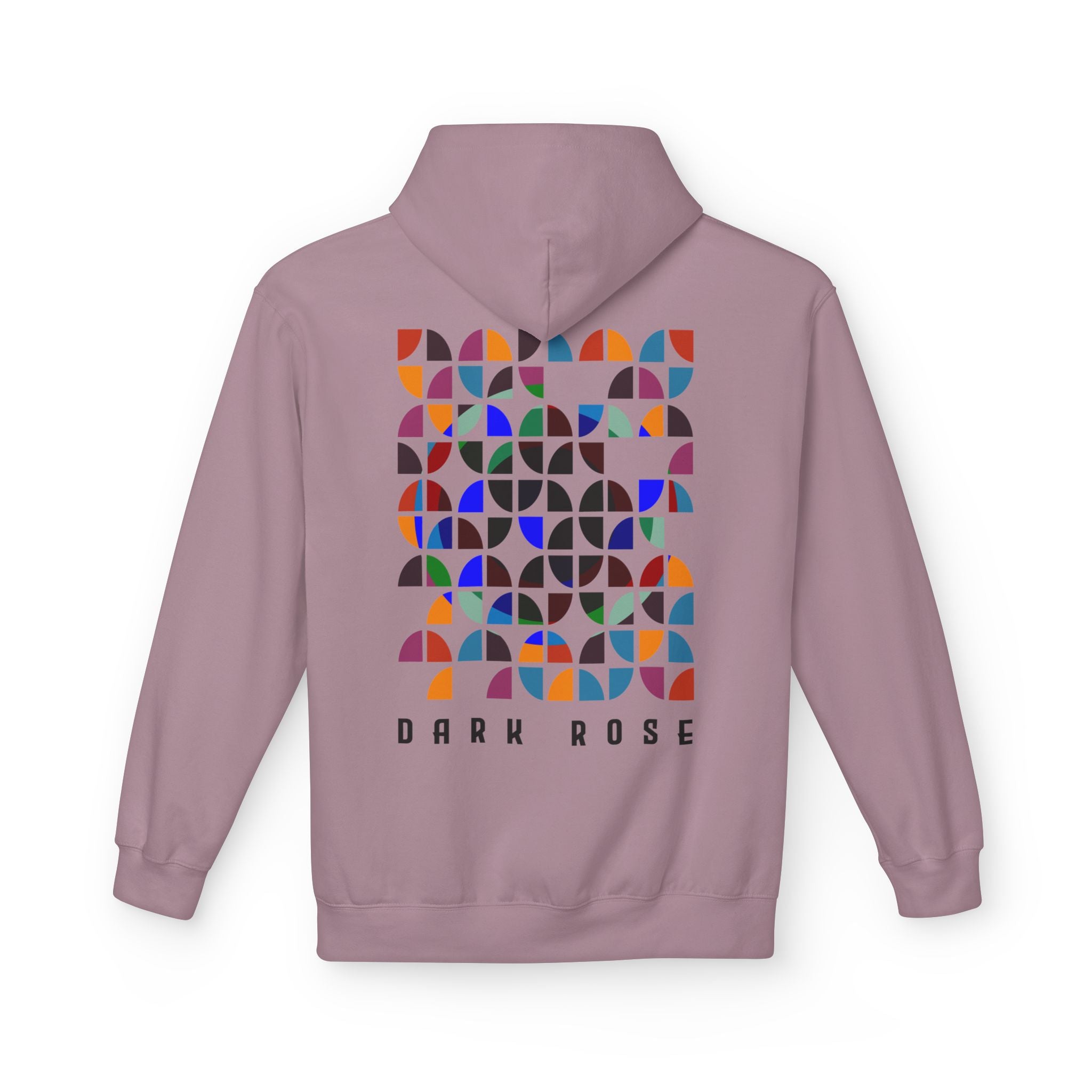 Dark Rose Colours Circles Hoodie