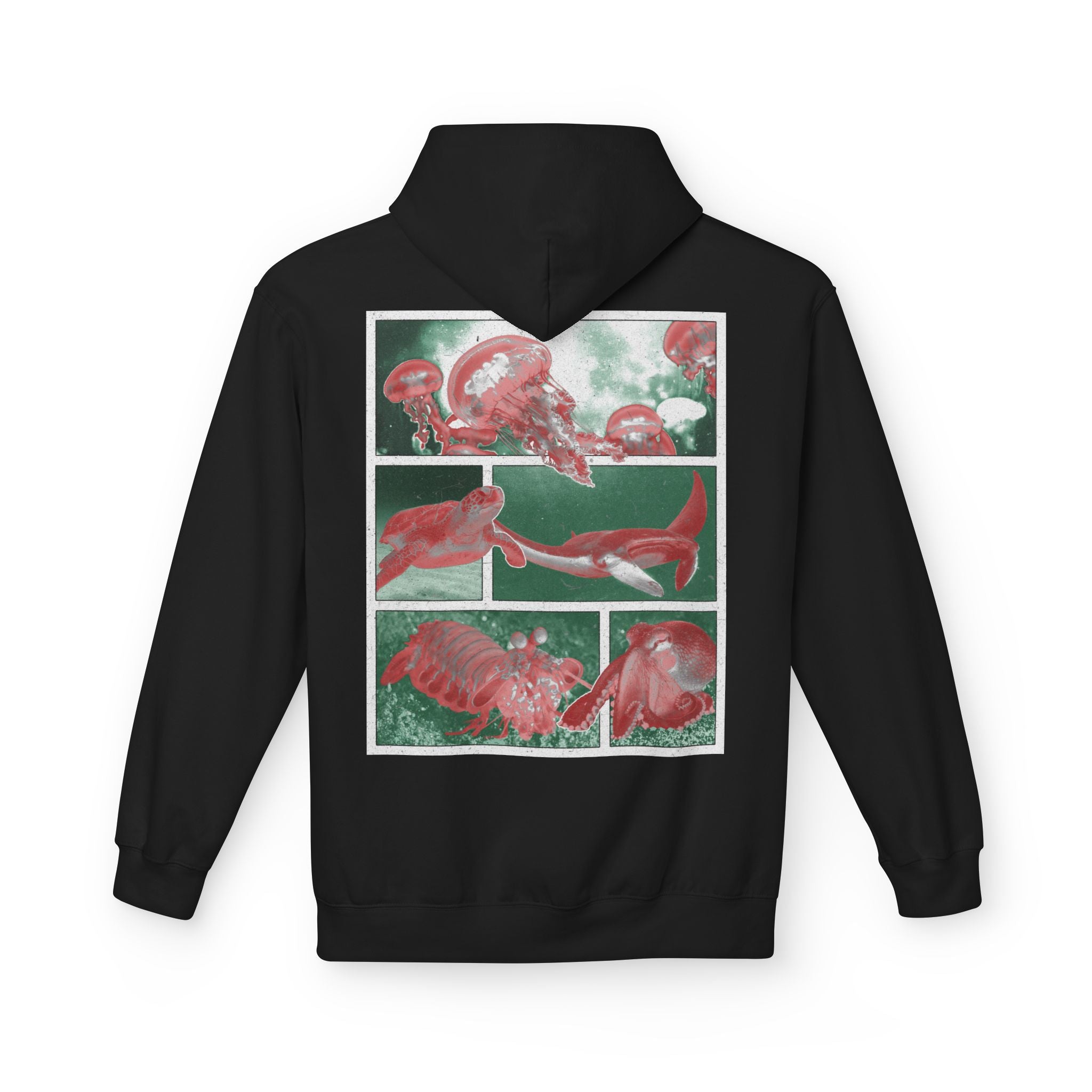 Dark Rose Sea Creatures Hoodie