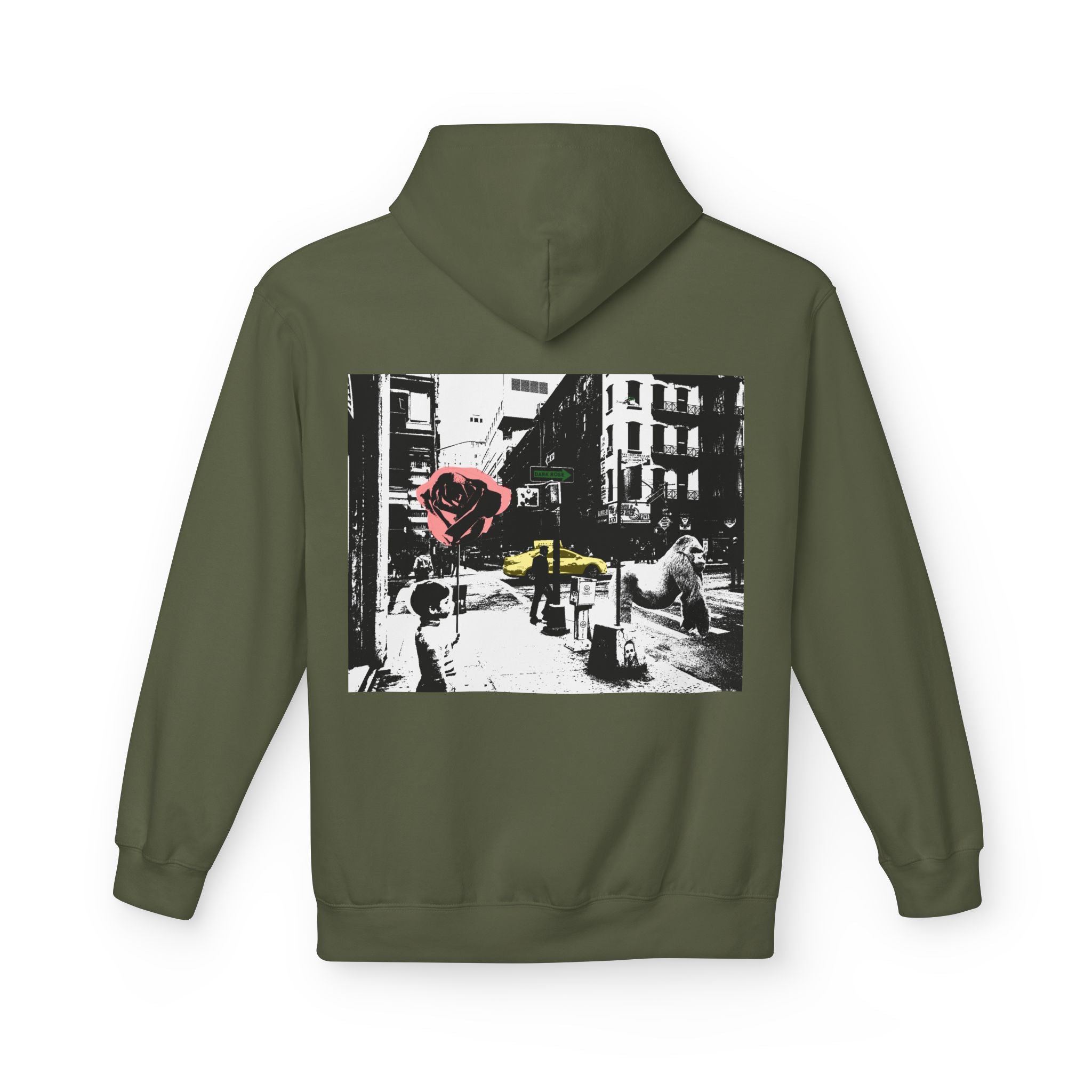 Dark Rose Urban Art Hoodie