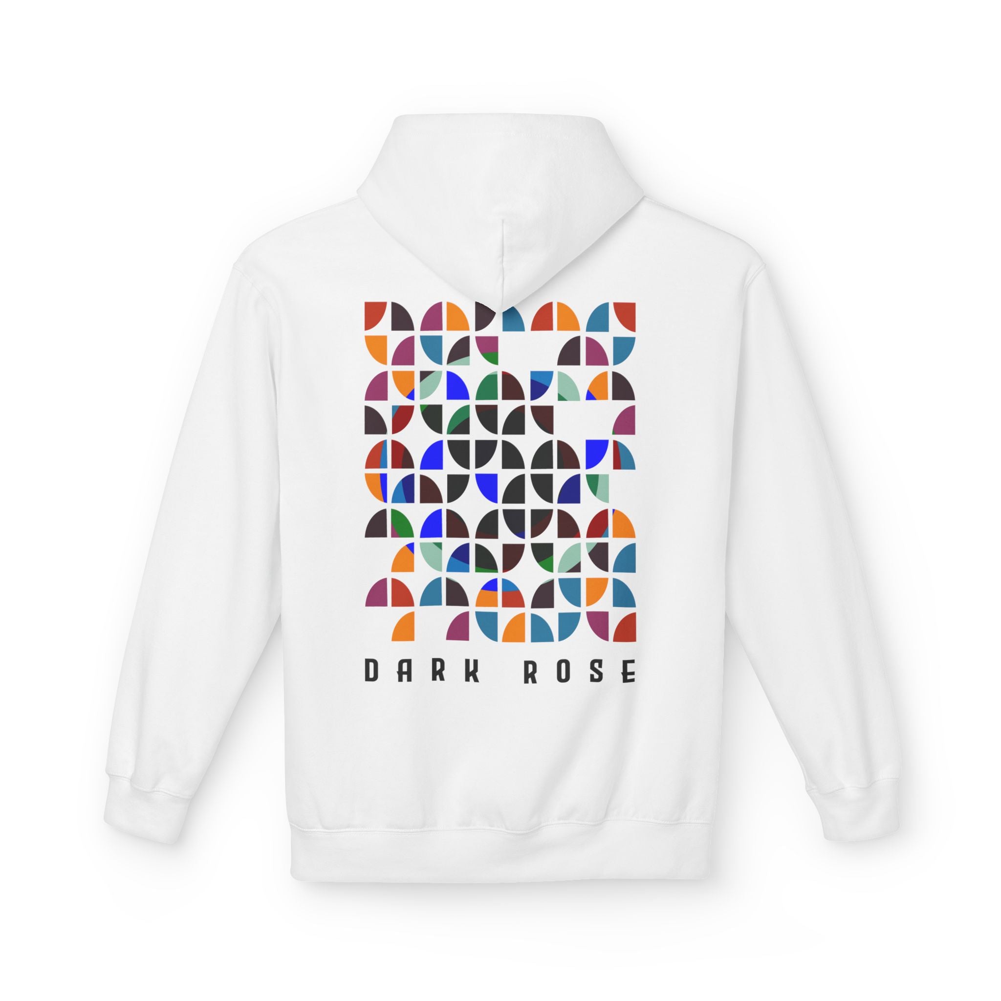 Dark Rose Colours Circles Hoodie