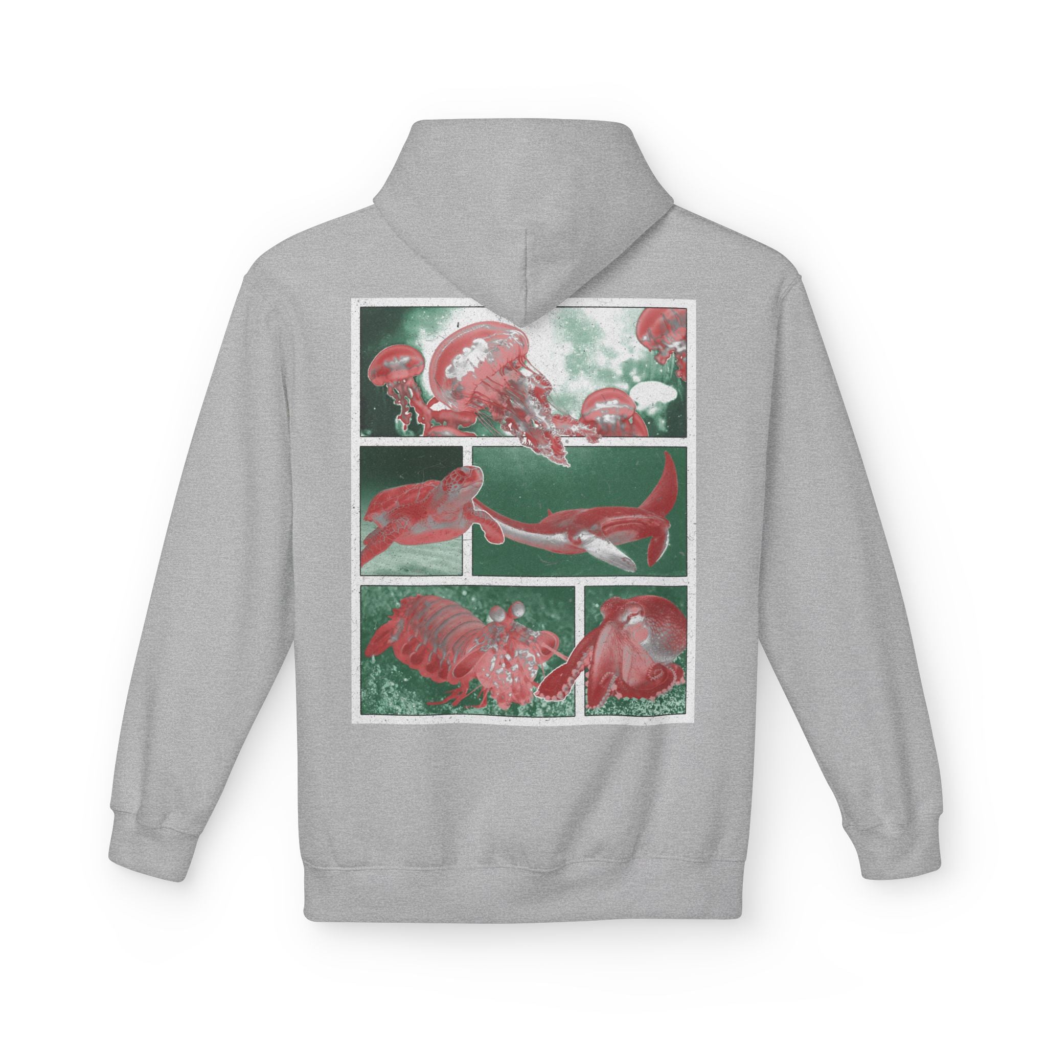Dark Rose Sea Creatures Hoodie