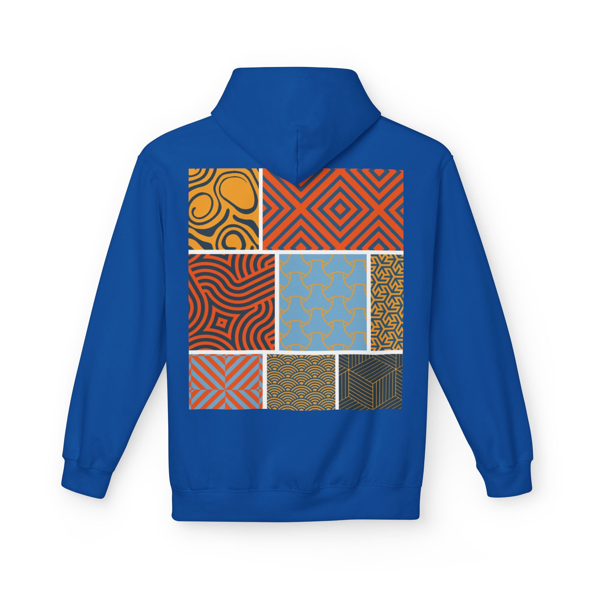 Dark Rose Patterns Orange Hoodie