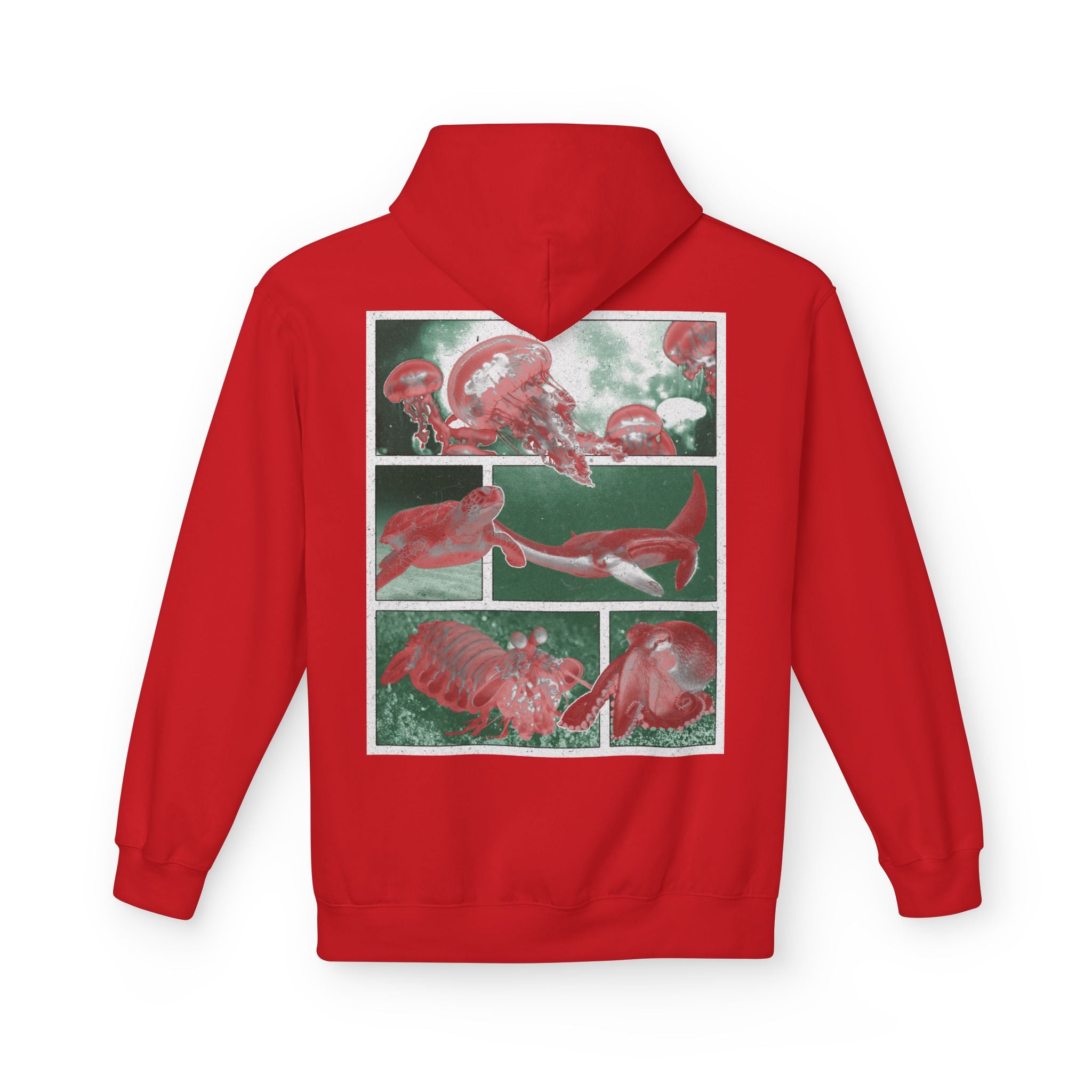 Dark Rose Sea Creatures Hoodie