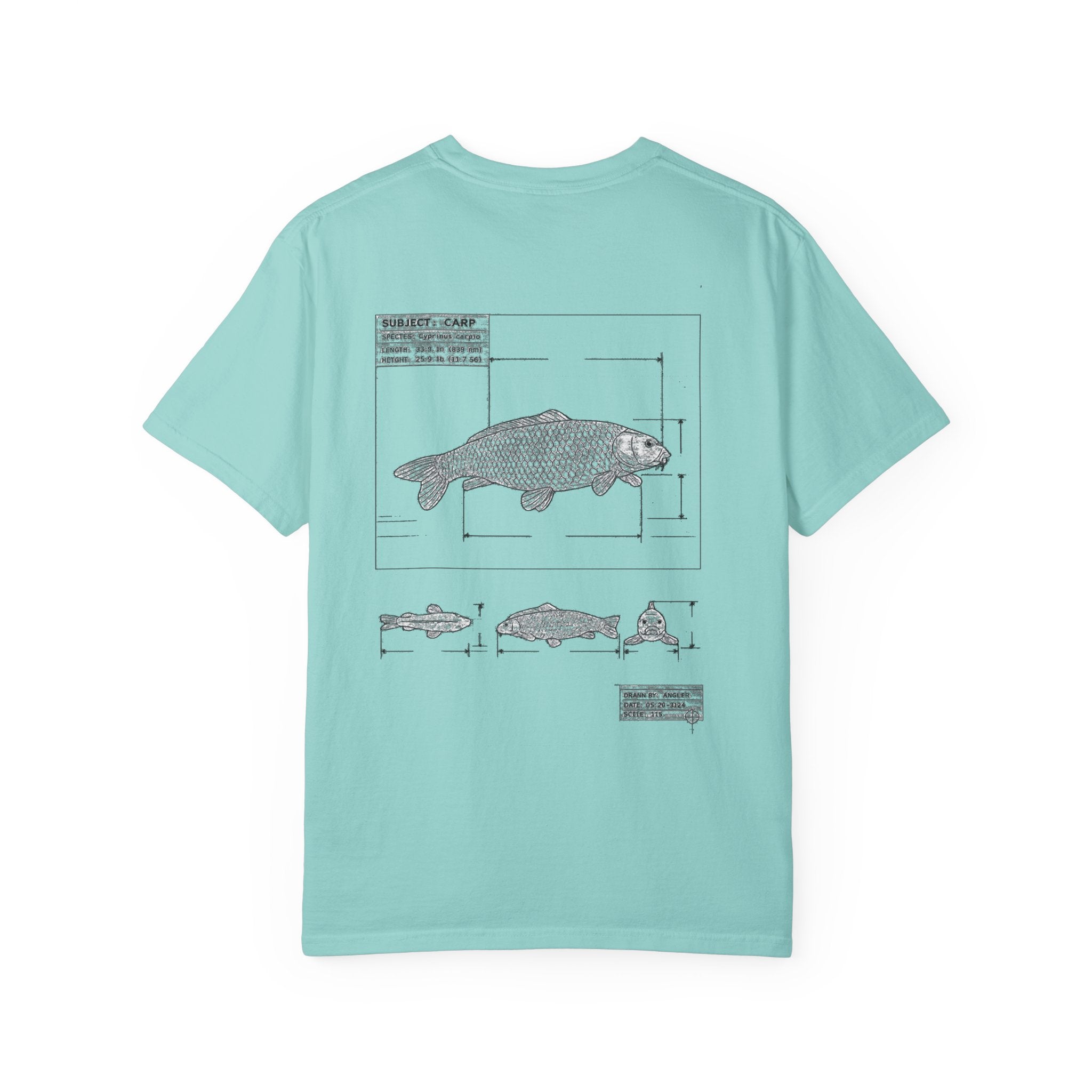 Dark Rose Carp Blueprint Tee