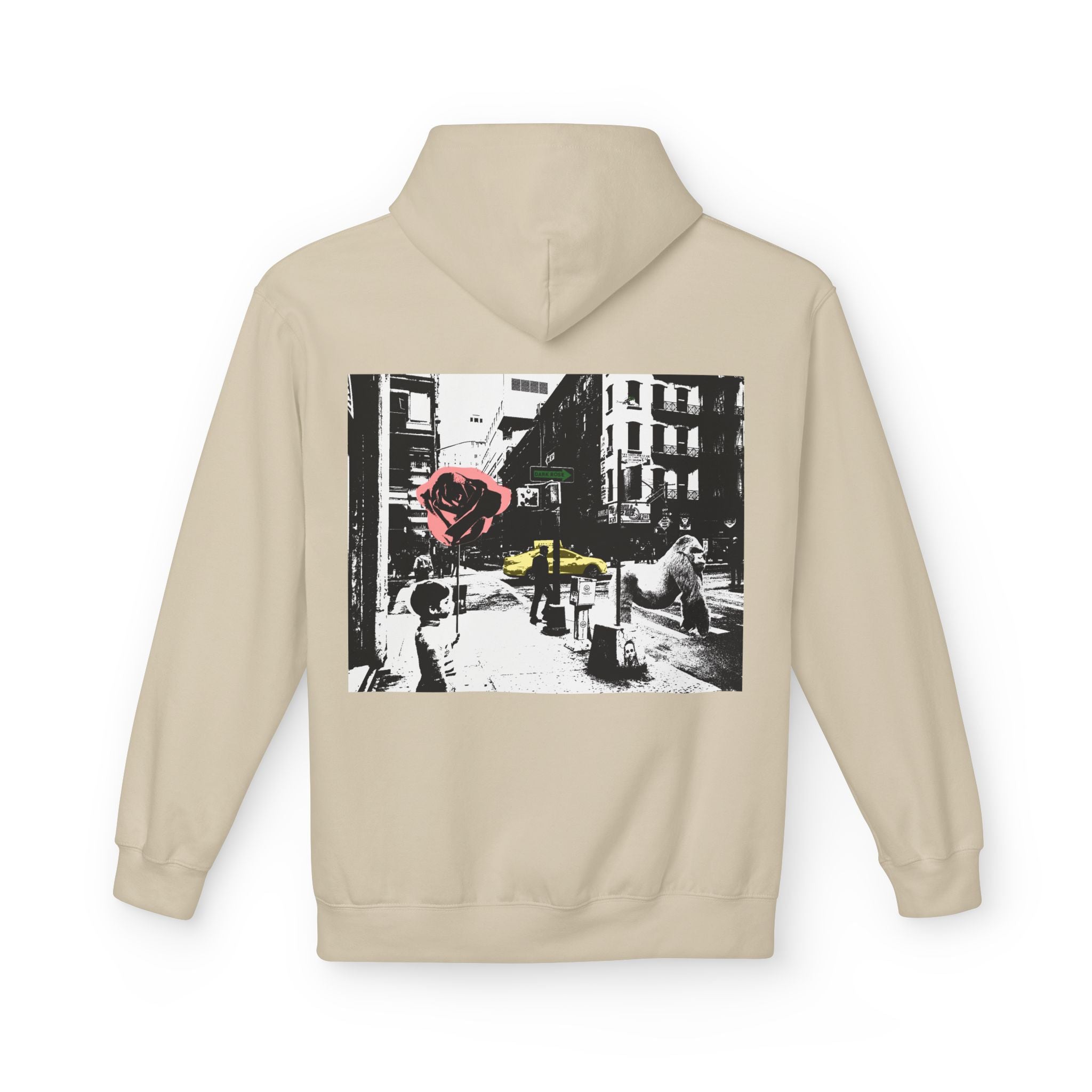 Dark Rose Urban Art Hoodie