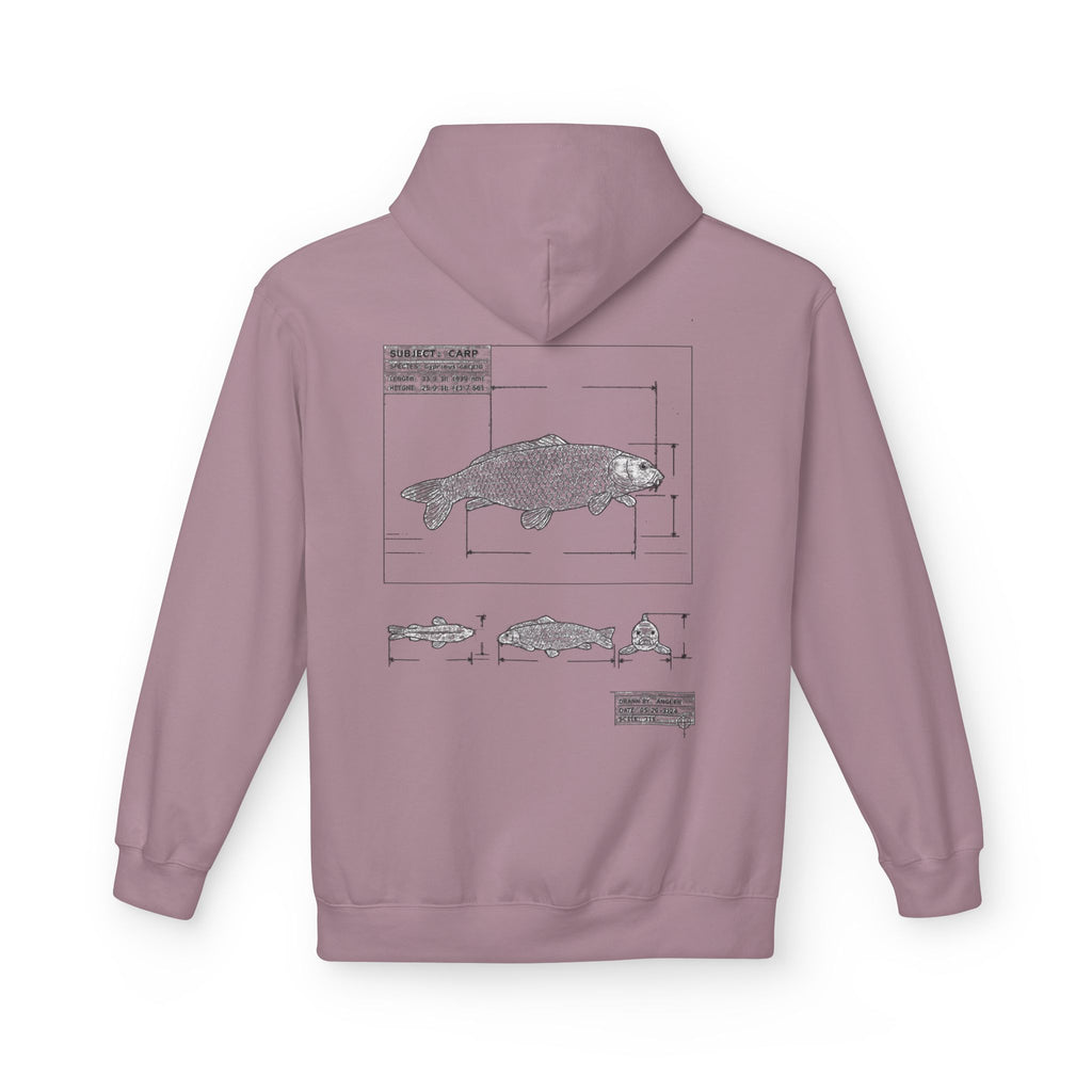 Dark Rose Carp Blueprint Hoodie