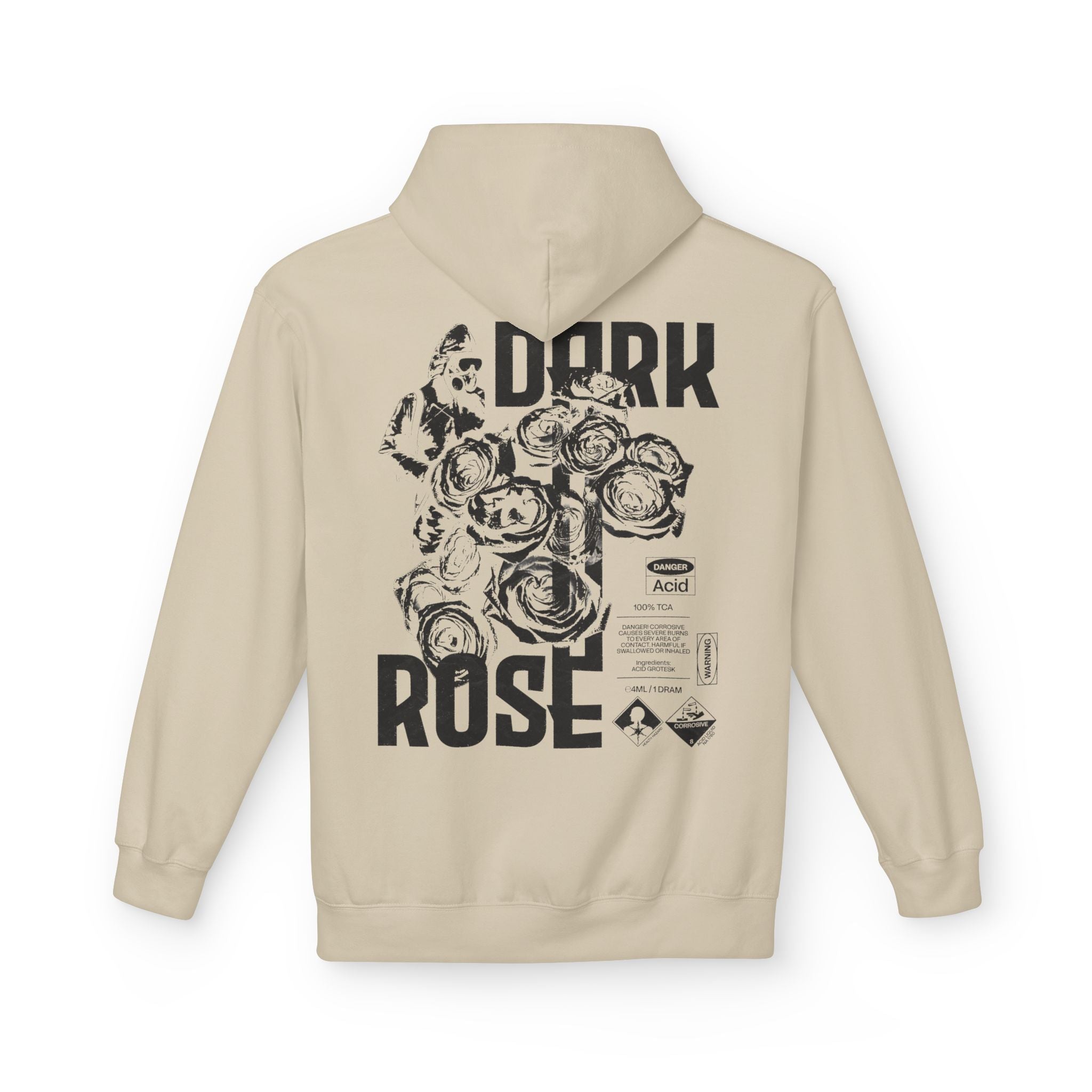 Dark Rose Gas Mask Poster Hoodie