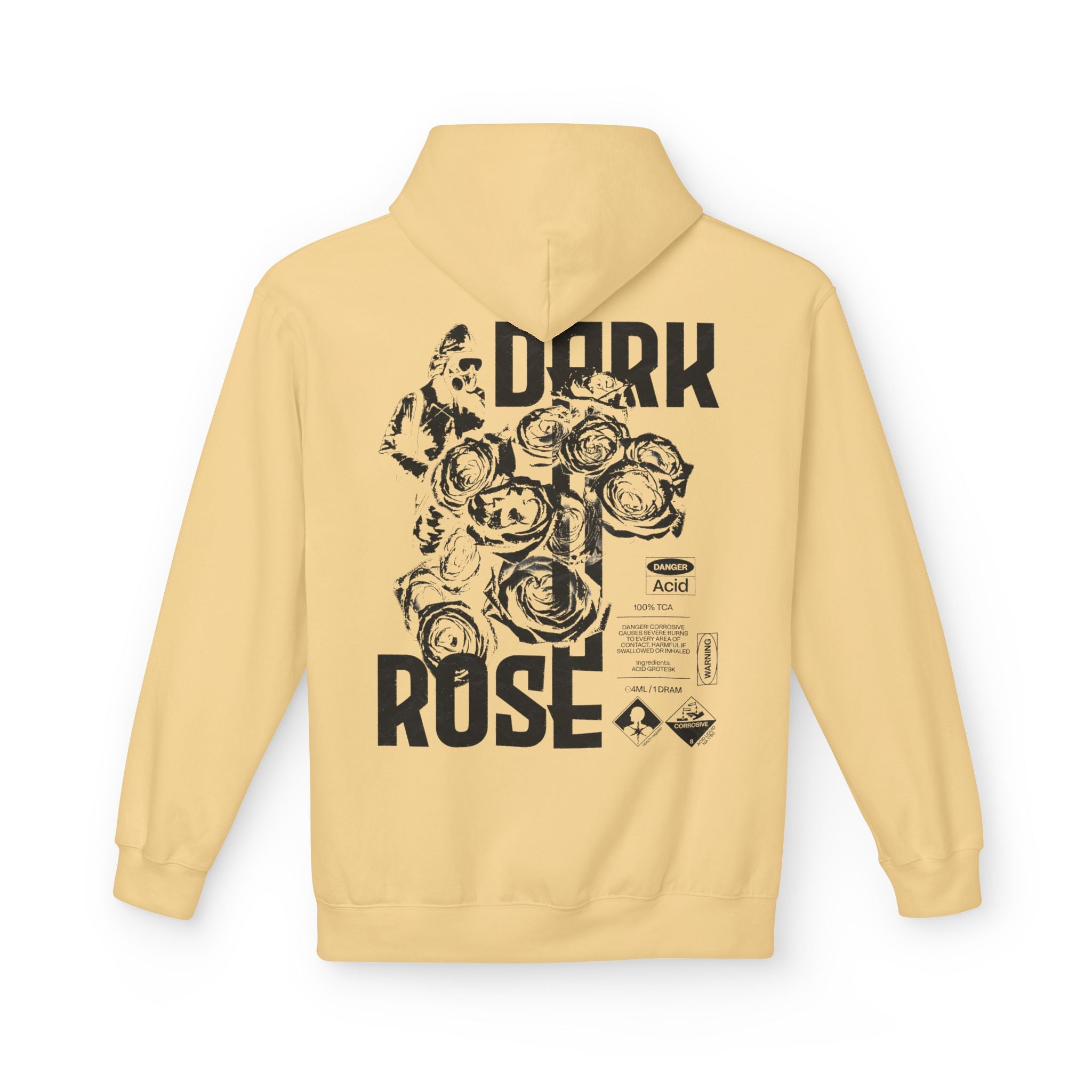 Dark Rose Gas Mask Poster Hoodie